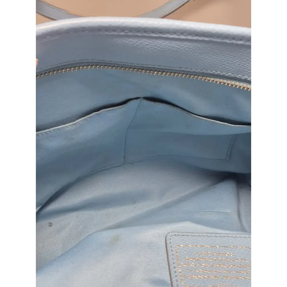💥 Coach City Zip Leather Women's Tote - Powder Blue Purse Handbag Shoulder Bag